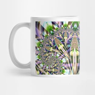 Colourful Palm Shaped Fractal Mug